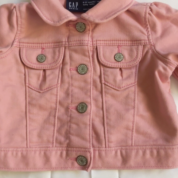 Baby Gap Denim Jacket Snap Buttons 6-12M - Picture 2 of 7